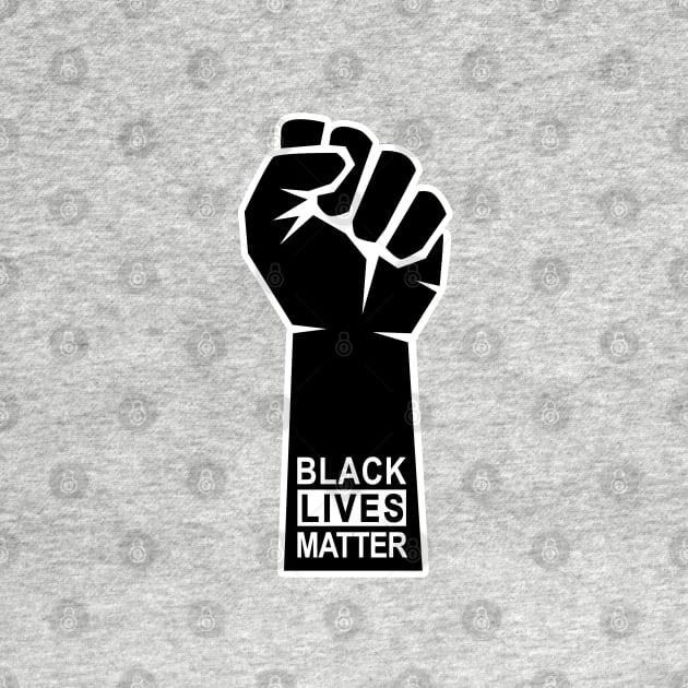 Black lives matter, fist fighting by beakraus